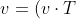 v = (v \cdot T) T + (v \cdot N) N